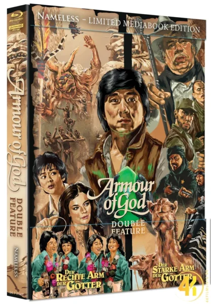 Armour of God (Doppelset) (Cover B) – 4K Mediabook (UHD + Blu-ray Disc)