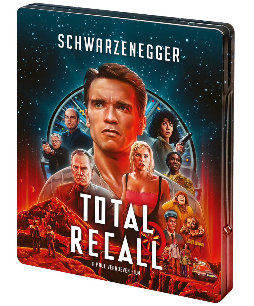 4K UHD Steelbook (Seitenansicht) zu Total Recall mit Arnold Schwarzenegger und Sharon Stone (ohne FSK-Logo)