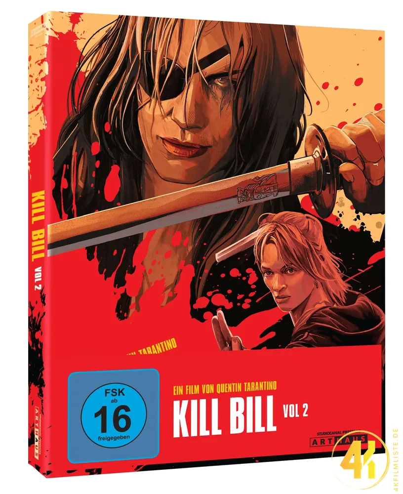 Arthaus Kill Bill Volume 2 4K Steelbook Ultra HD Blu-ray Disc