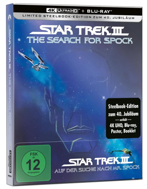 Star Trek III: Auf der Suche nach Mr. Spock – 4K Steelbook (UHD + Blu-ray Disc)