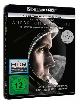 Aufbruch zum Mond mit Ryan Gosling - 4K Ultra HD Blu-ray Disc mit DVD im Set