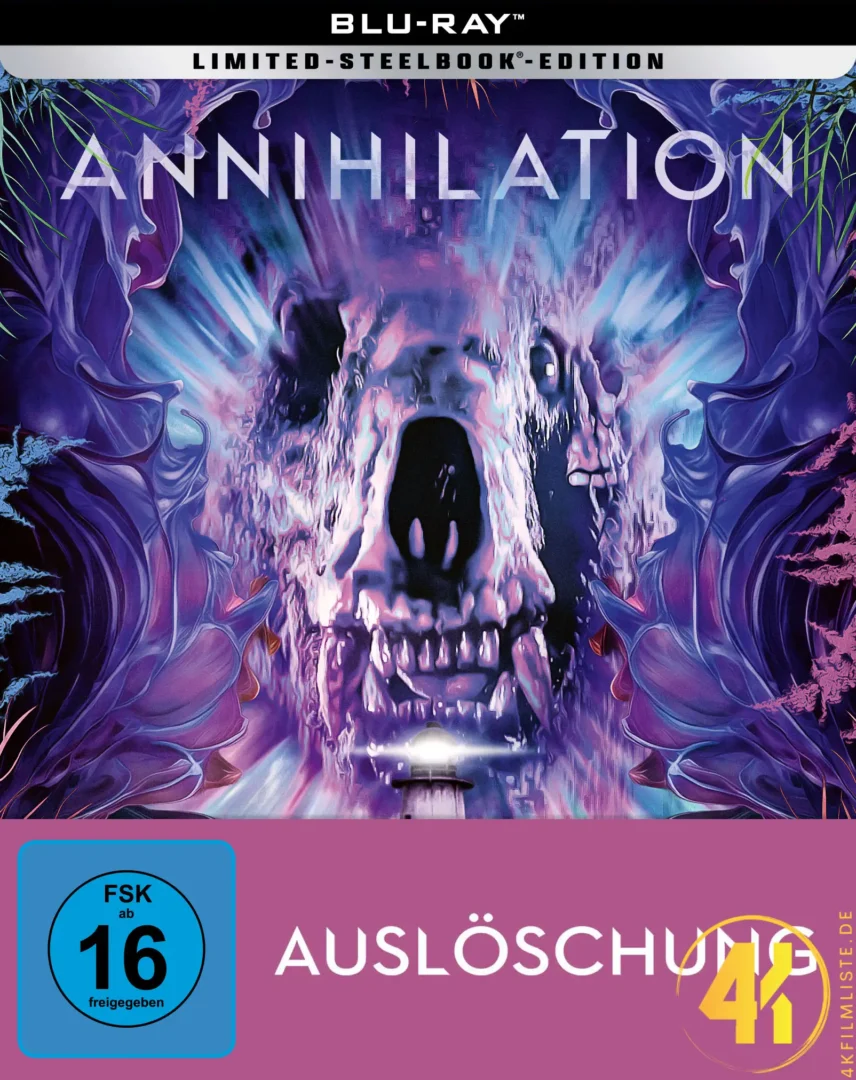 Auslöschung Annihilation Steelbook Frontcover UHD Blu-ray