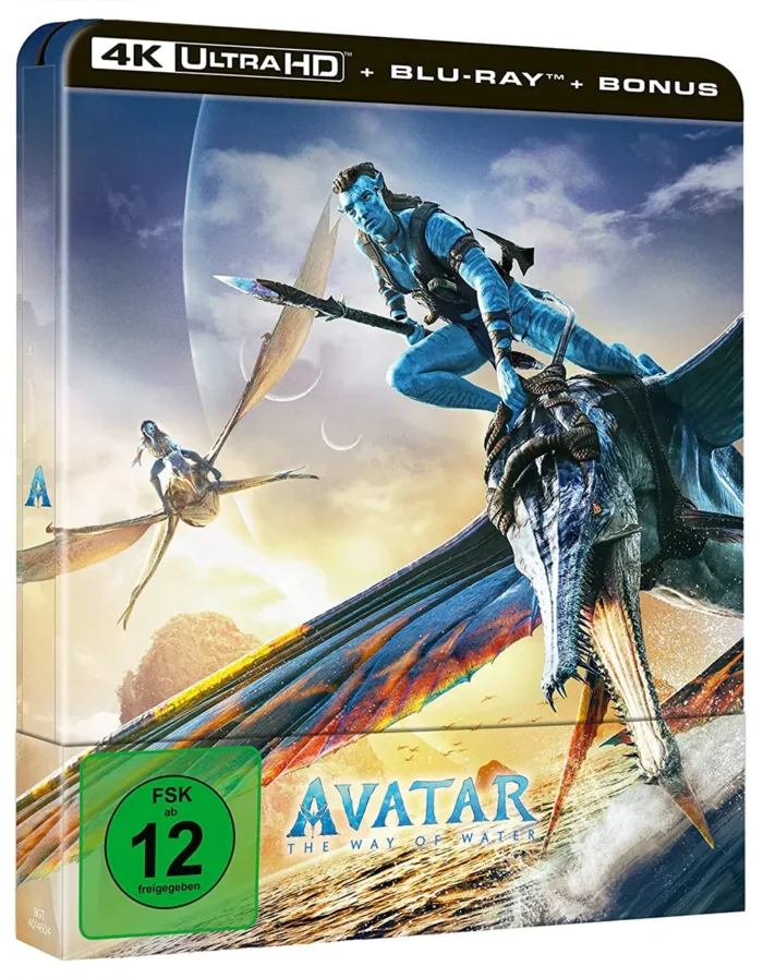 Avatar 2: The Way of Water – 4K Steelbook (UHD + Blu-ray Disc + Bonus Blu-ray)