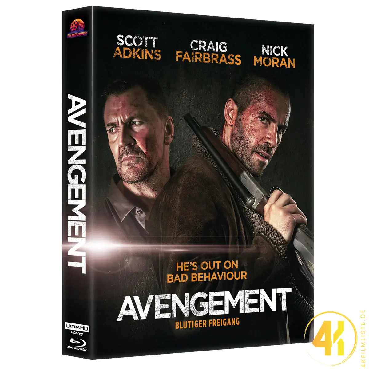 Avengement: Blutiger Freigang (Cover D) – 4K Steelcase (UHD + Blu-ray Disc)