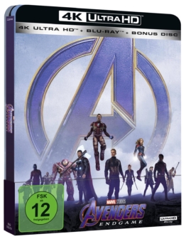 Avengers Endgame 4K UHD Steelbook von der Seite