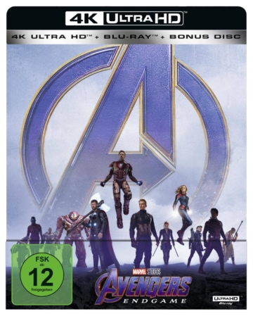 Frontansicht vom 4K Ultra HD-Steelbook zu Avengers: Endgame 4K