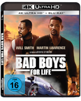 Bad Boys for Life - 4K UHD Blu-ray Cover mit Martin Lawrence und Will Smith