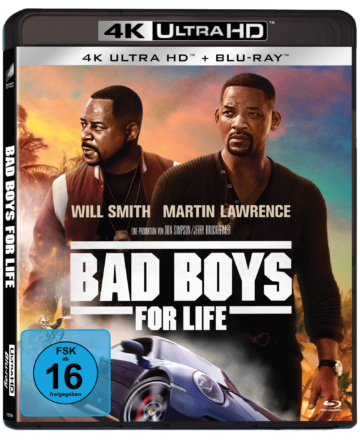 Bad Boys for Life - 4K UHD Blu-ray Cover mit Martin Lawrence und Will Smith