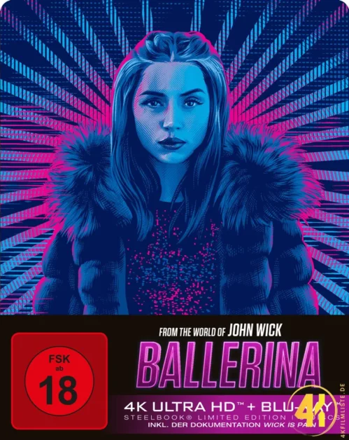 Ballerina 4K Steelbook Front Ultra HD Blu-ray Disc
