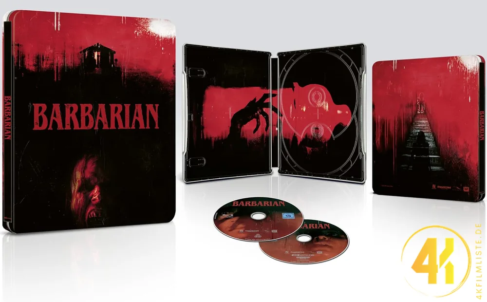 Barbarian Cover Varianten 4K Steelbook Ultra HD Blu-ray Disc