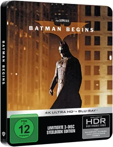 Batman Begins - 4K Steelbook (UHD Blu-ray Disc) mit Christian Bale