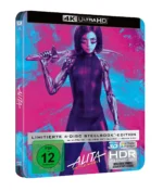 Alita: Battle Angel 4K Steelbook mit FSK Logo und Schuber
