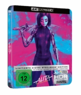 Alita: Battle Angel 4K Steelbook mit FSK Logo und Schuber