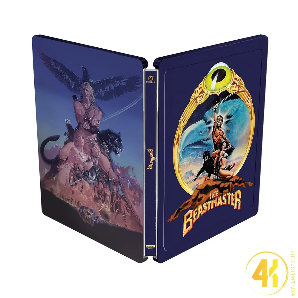 Beastmaster Backcover 4K Steelbook Ultra HD Blu-ray Disc