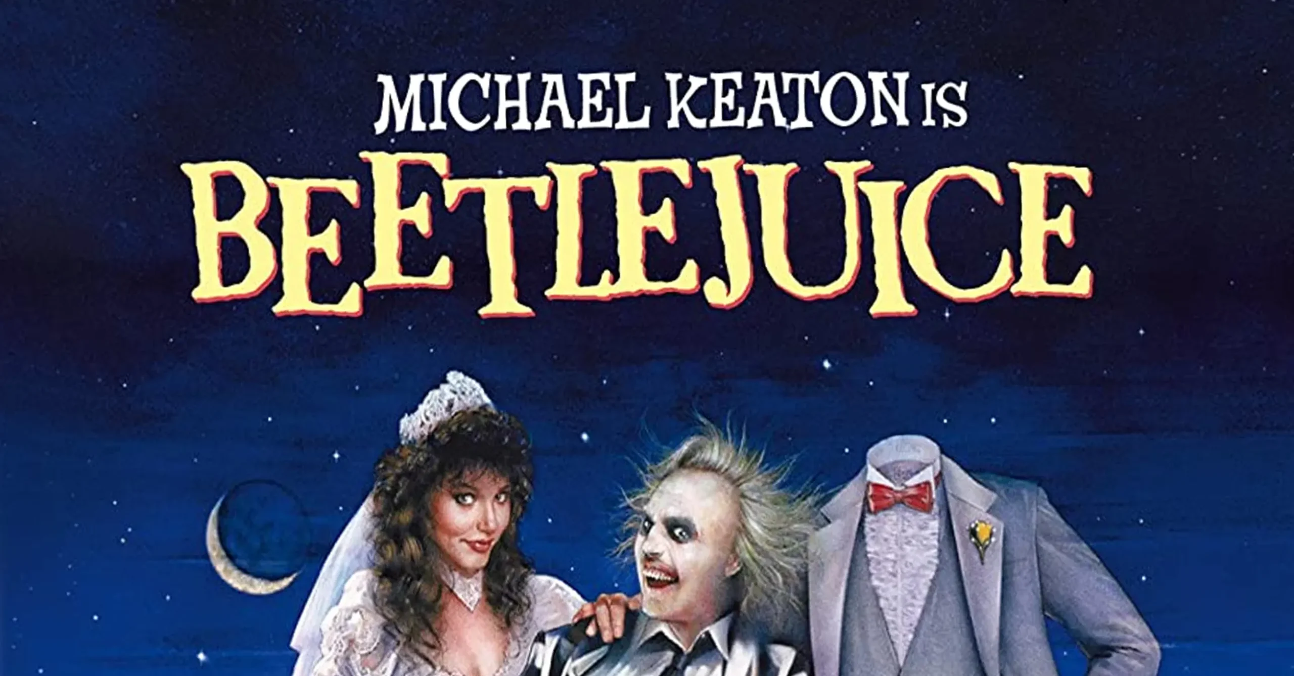 Beetlejuice 4K Newslogo mit Michael Keaton