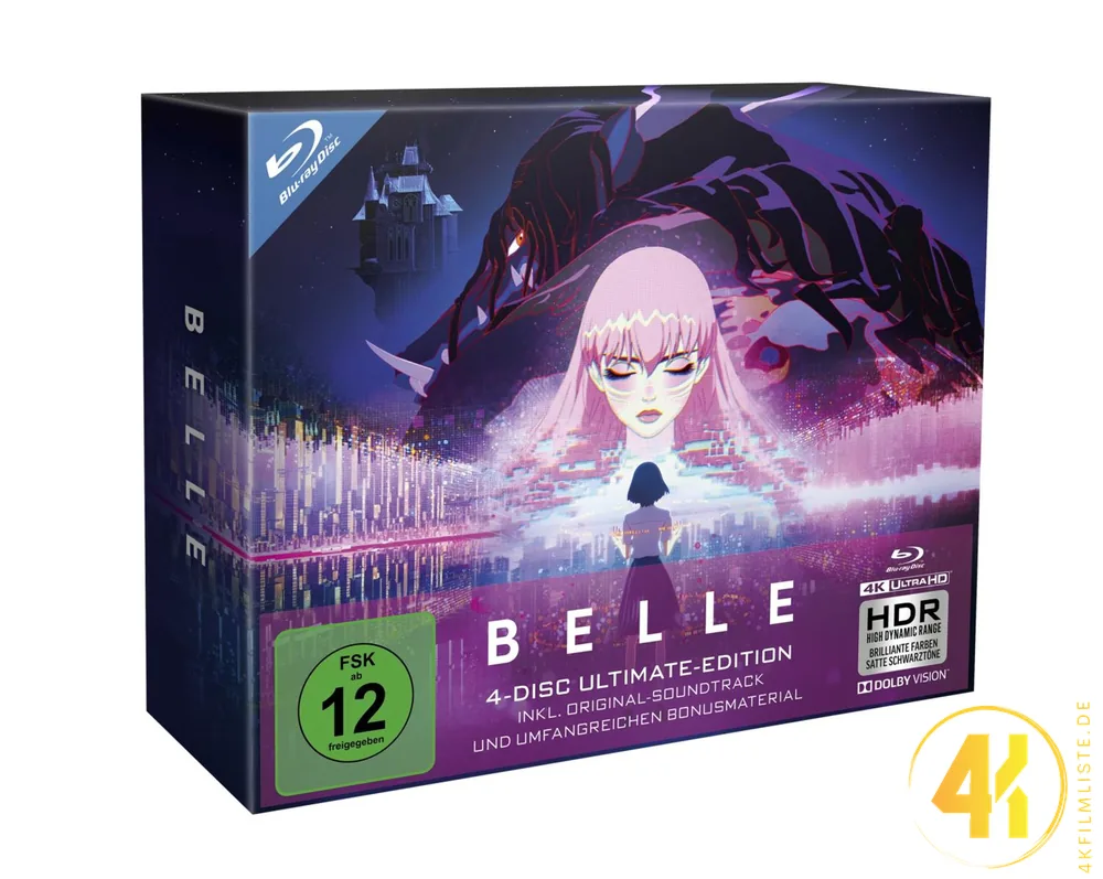 Belle Anime 4K Blu-ray Collectors Edition Ultra HD Blu-ray Disc