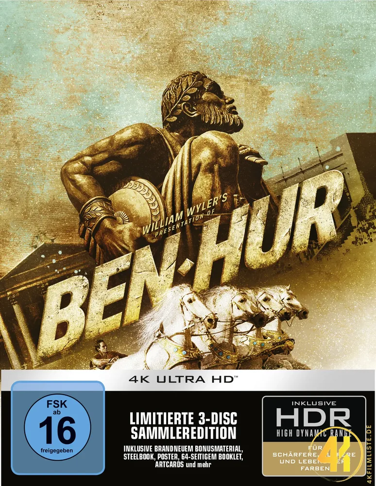 Ben Hur 4K Steelbook Ultimate Edition Ultra HD Blu-ray Disc