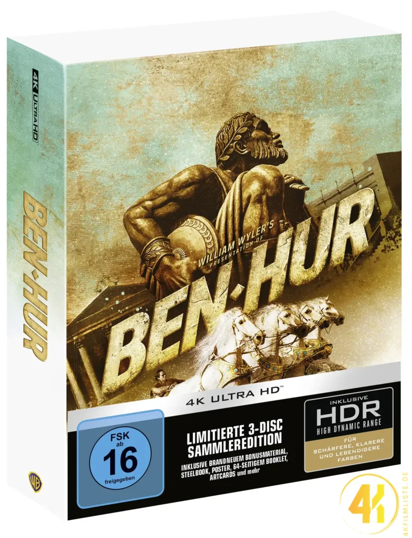 Ben Hur 4K Steelbook Ultra HD Blu-ray Disc