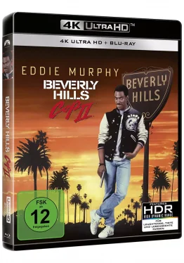 Beverly Hills Cop II - 4K Blu-ray Disc Cover mit Eddie Murphy