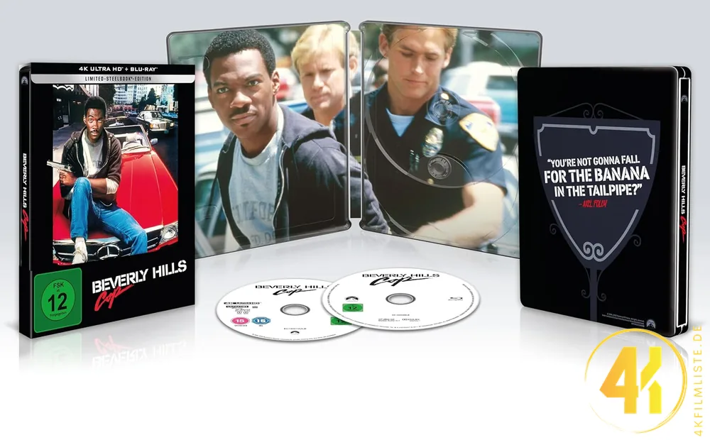 Beverly Hills Cop Inlay Backcover 4K Steelbook Ultra HD Blu-ray Disc
