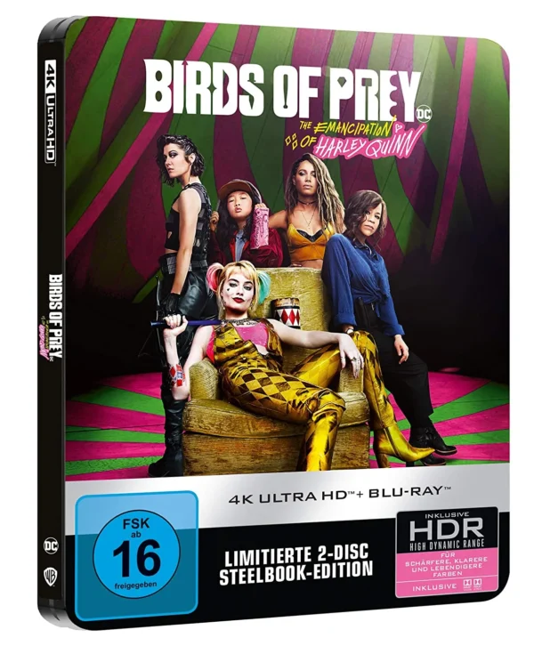 Birds of Prey: The Emancipation of Harley Quinn – 4K Steelbook (UHD + Blu-ray Disc)