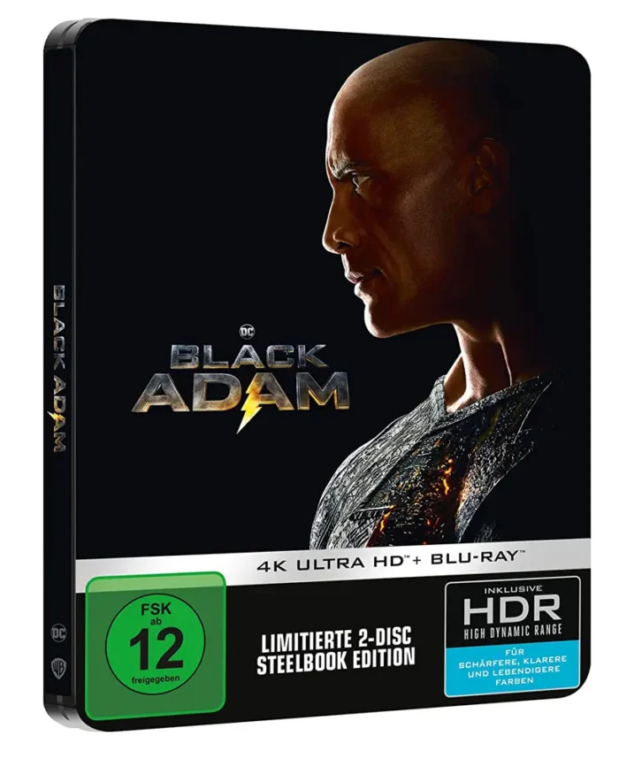 Black Adam – 4K Steelbook (UHD + Blu-ray Disc)