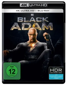 Black Adam 4K Blu-ray Disc mit Dwayne Johnson