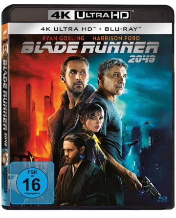 Blade Runner 2049 auf 4K Ultra HD Blu-ray Disc (Cover mit Harrison Ford, Ryan Gosling und Ana de Armas)