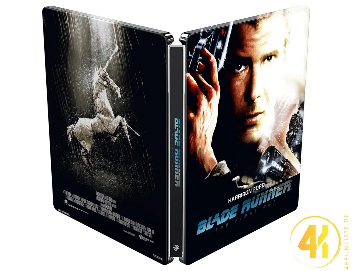 Blade Runner Back Frontcover 2025 Edition 4K Steelbook Ultra HD Blu-ray Disc