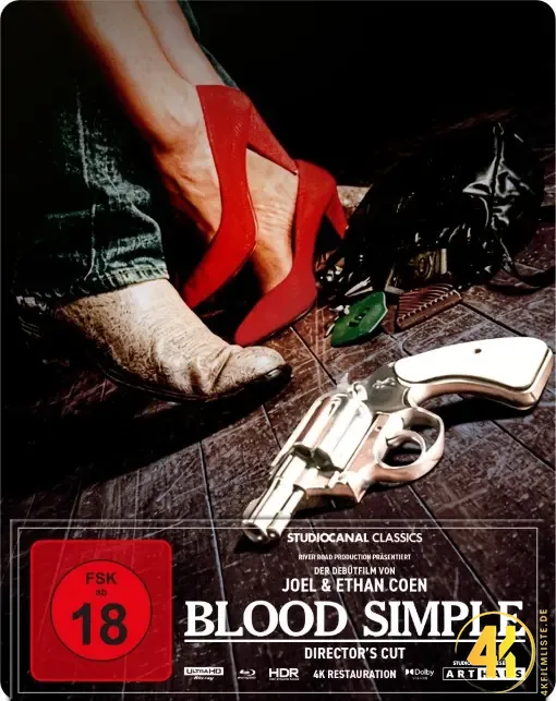 Blood Simple 4K Steelbook Ultra HD Blu-ray Disc 1
