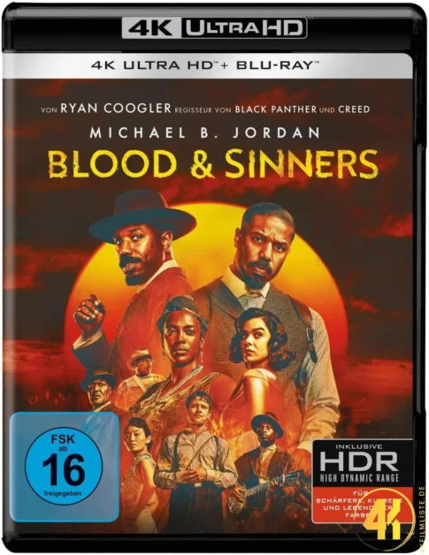 Blood and Sinners 4K Blu-ray UHD Keep Case Ultra HD Blu-ray Disc