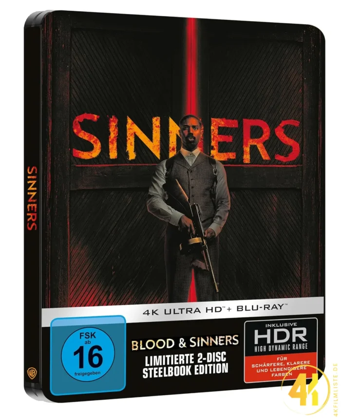Blood and Sinners – 4K Steelbook (UHD + Blu-ray Disc)