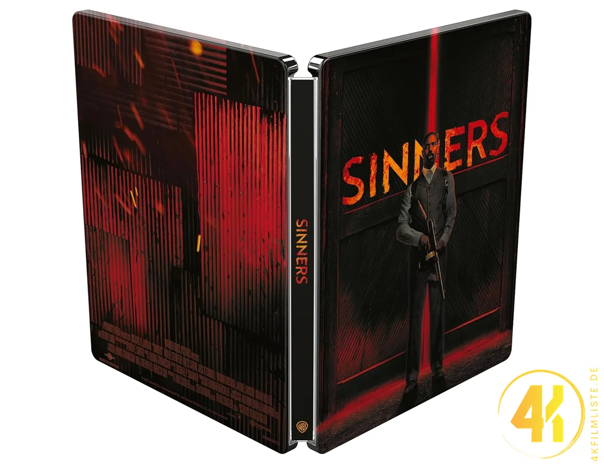 Blood and Sinners Backcover 4K Steelbook Ultra HD Blu-ray Disc
