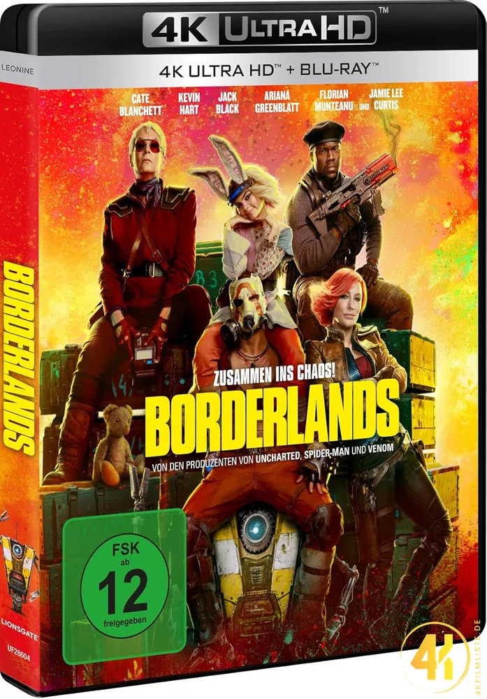 Borderlands 4K Blu-ray Ultra HD Blu-ray Disc