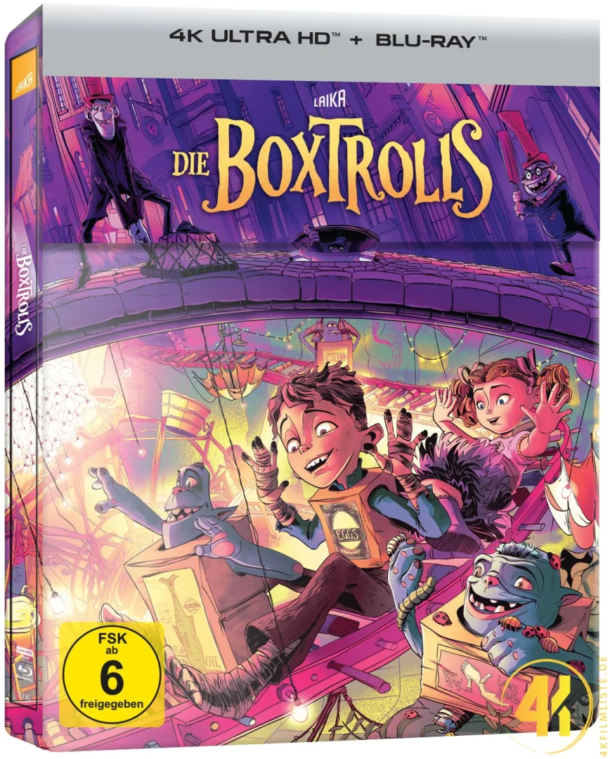 Boxtrolls 4K Steelbook Ultra HD Blu-ray Disc