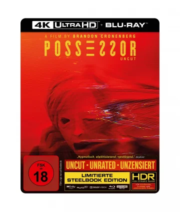 Vorderseite zu Brand Cronenbergs Possessor (4K Steelbook) (UHD + Blu-ray Disc)