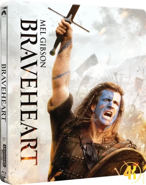 Braveheart 2026 4K Steelbook Ultra HD Blu-ray Disc