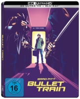 Bullet Train 4K Steelbook mit Brad Pitt alias Ladybug in 4K Ultra HD