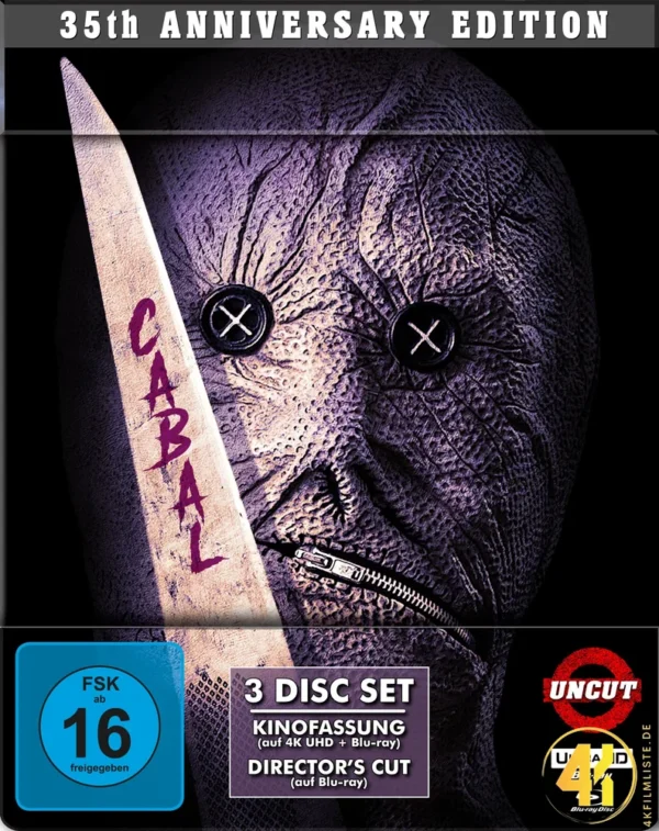 Cabal: Die Brut der Nacht (Neuauflage) – 4K Steelbook (UHD + 2x Blu-ray Disc)