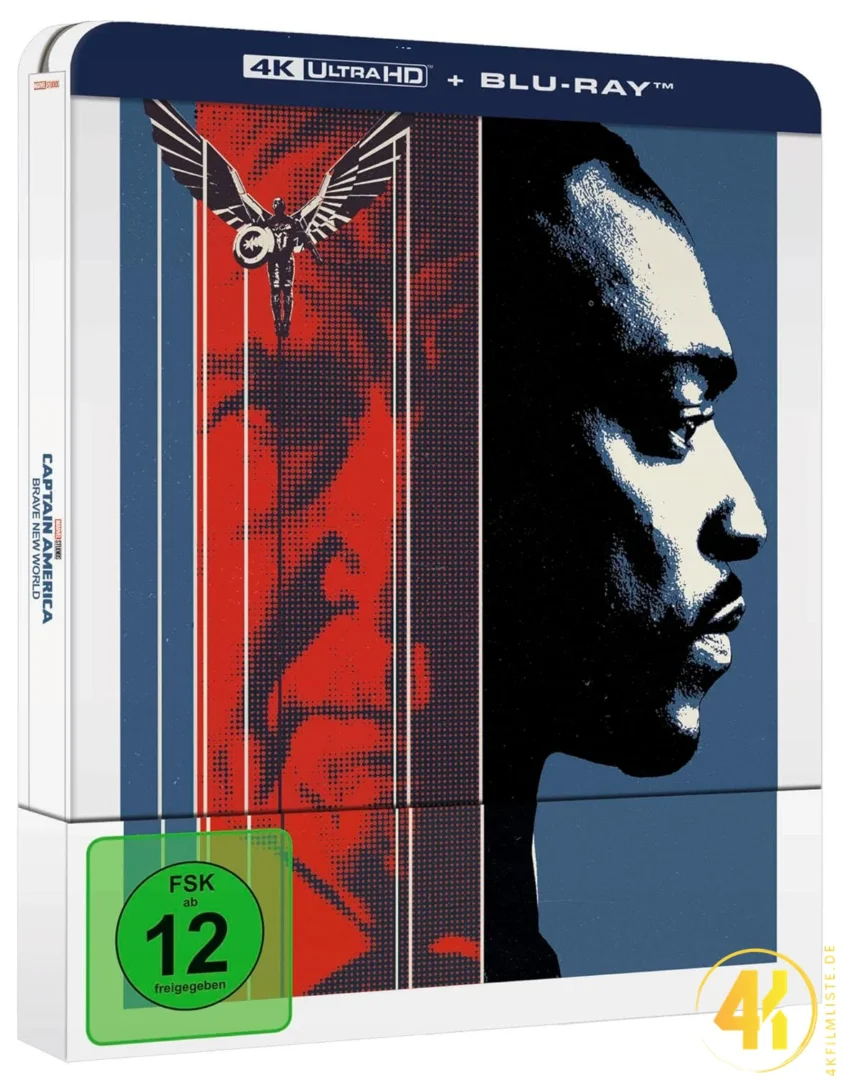 Captain America Brave New World 4K Steelbook Ultra HD Blu-ray Disc 1