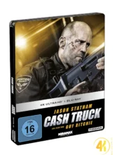 Cash Truck Frontcover 4K Steelbook Ultra HD Blu-ray Disc