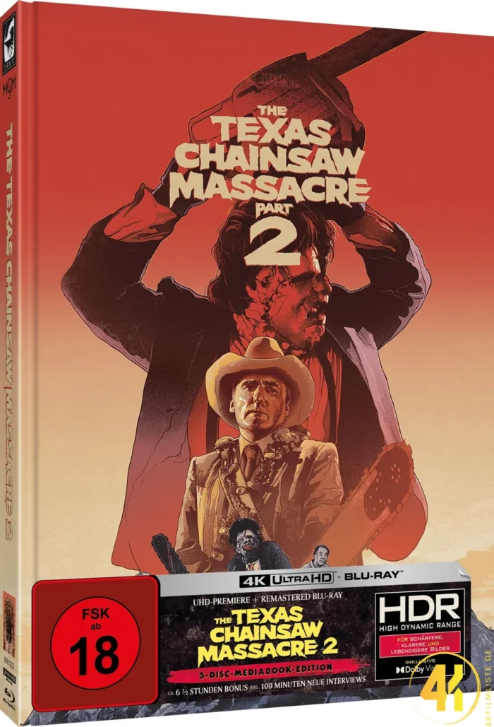 The Texas Chainsaw Massacre 2 (Cover C) – 4K Mediabook (UHD + Blu-ray Disc)