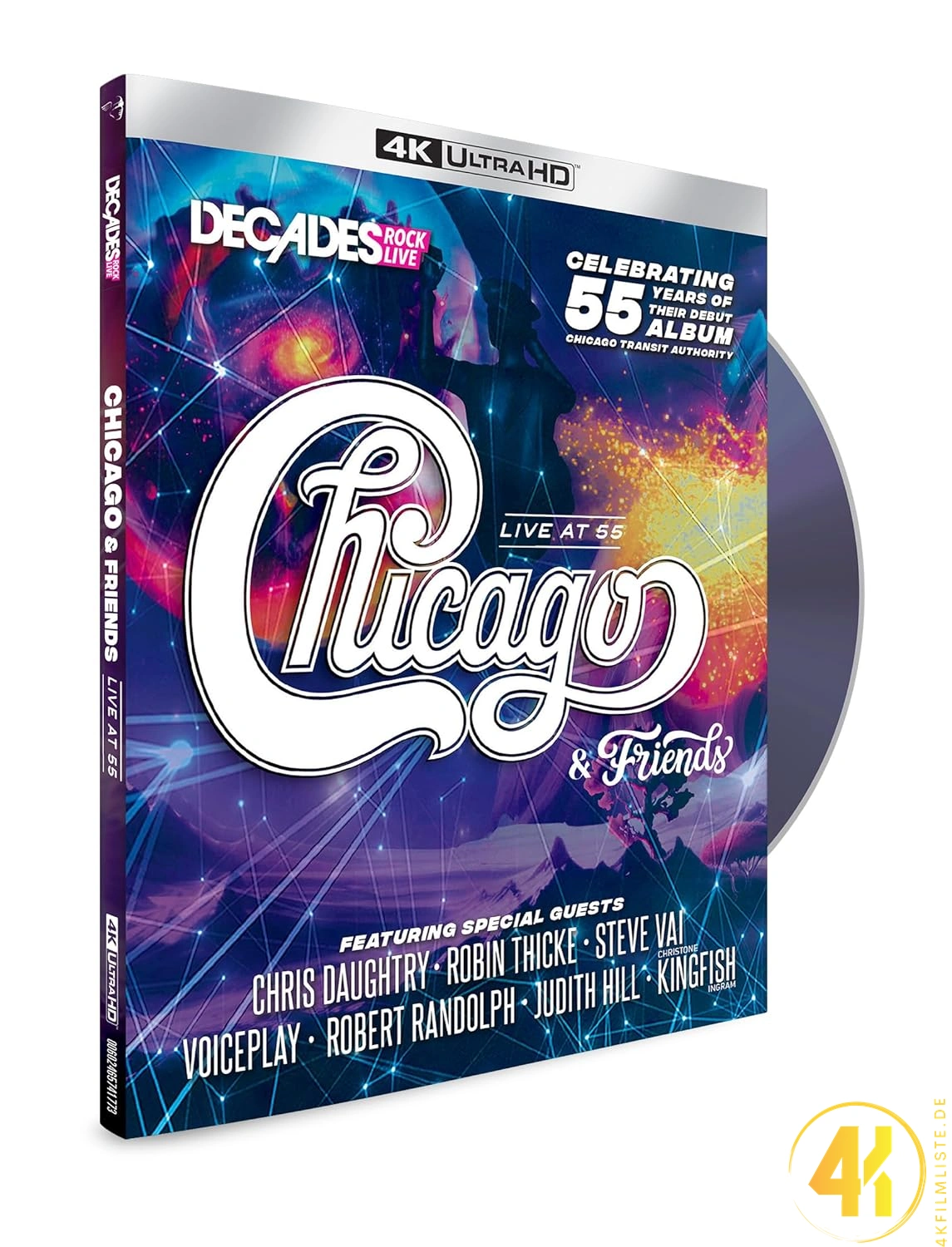 Chicago – Live at 55 (Atlantic City, Nj / 2023) – 4K Blu-ray (UHD Blu-ray)