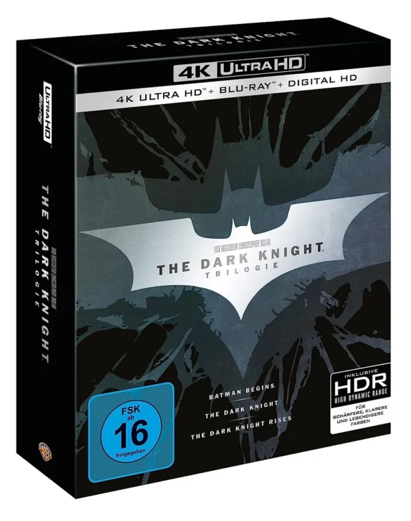 Christopher Nolan: The Dark Knight Trilogy – 4K Blu-ray (UHD + Blu-ray Disc)