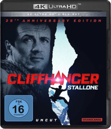 Cliffhanger 4K UHD Blu-ray Disc mit korrigierter Tonspur