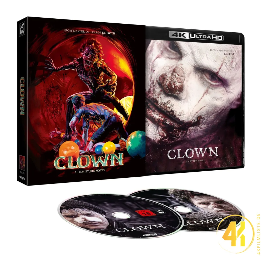 Clown 2 Disc Edition 4K Blu-ray Schuber ohne FSK Ultra HD Blu-ray Disc