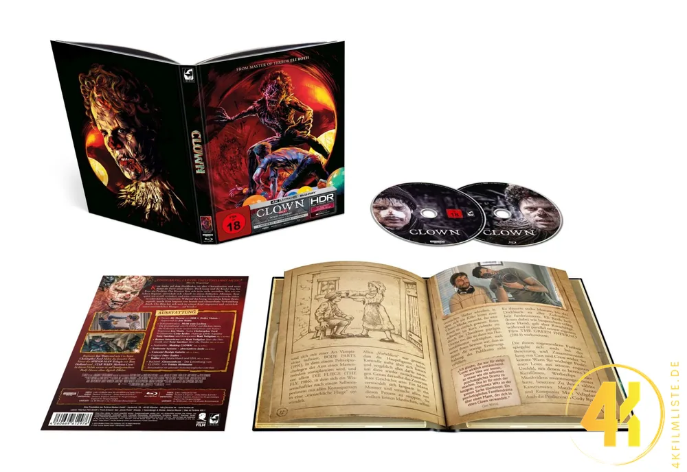 Clown 4K Blu-ray Backcover Cover B Ilan Uncle Frank Sheady Ultra HD Blu-ray Disc