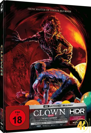 Clown (Cover B) (Ilan Uncle Frank Sheady Artwork) – 4K Mediabook (UHD + Blu-ray Disc)