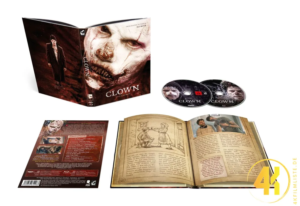 Clown Cover C 4K Mediabook Backcover Ultra HD Blu-ray Disc