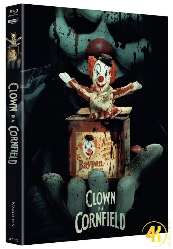 Clown in a Cornfield 4K Mediabook Cover A Ultra HD Blu-ray Disc